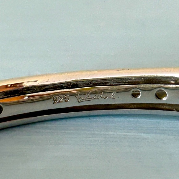 BELLE ETOILE PARROT 🦜 BANGLE BRACELET 925 STERLING SILVER EUC FINAL PRICE💥 - Picture 3 of 10